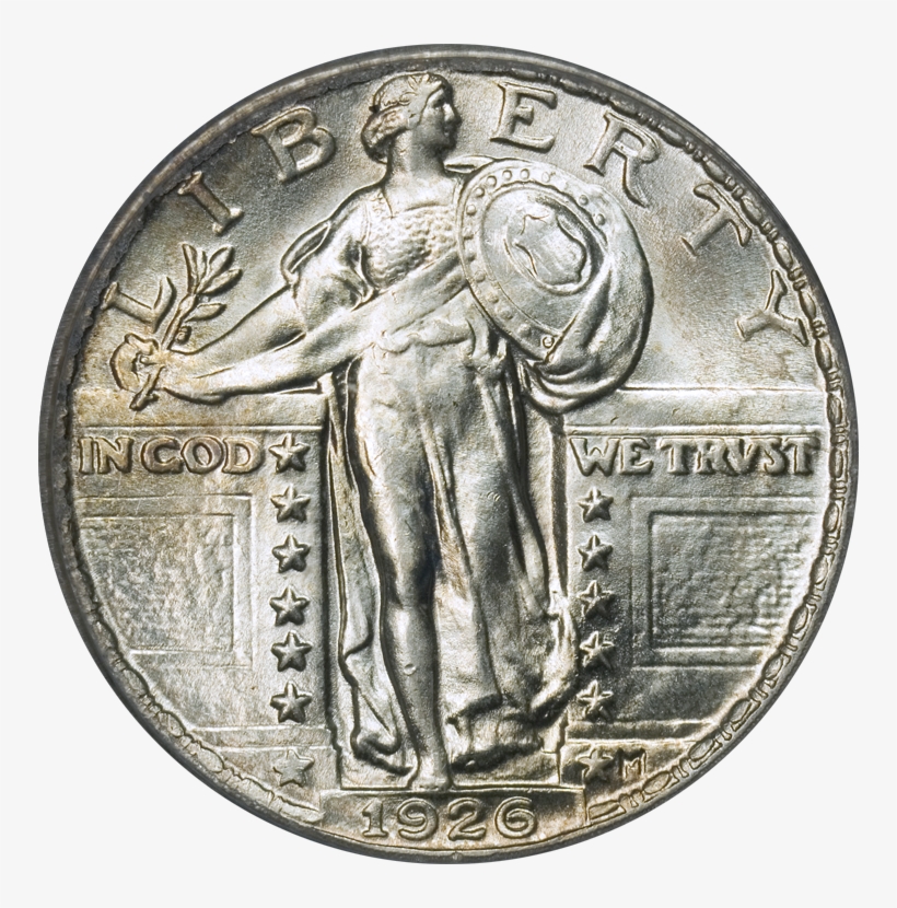 Standing Liberty Quarter Type2m 1926 Obverse - Faces Of Liberty Coin Collection - Authentic Legal, transparent png download