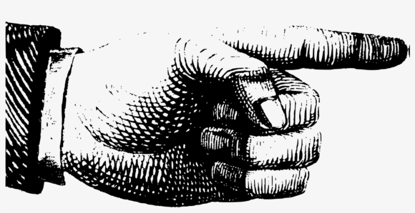 Pointing Hand Png - Little Book Of Typographic Ornament By David Jury, transparent png download
