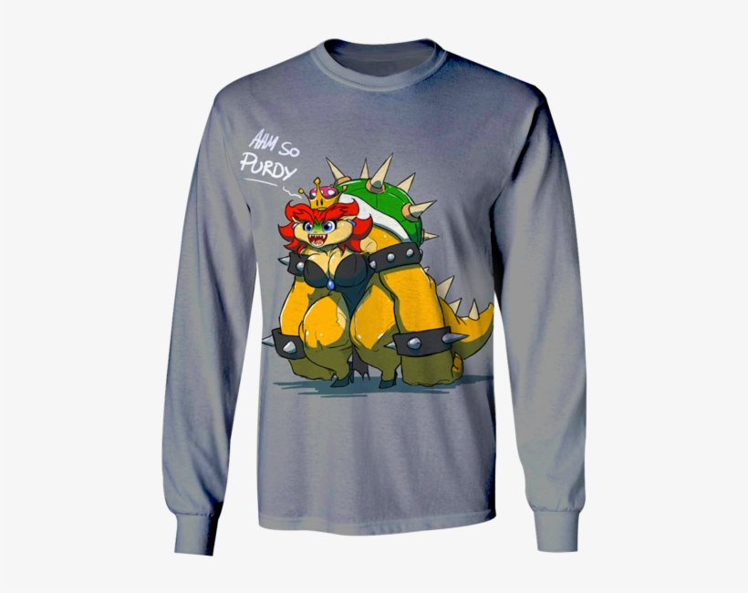 3d Bowsette And Bowser Mario Tshirt - Oak Island - T-shirt Short Or Long Sleeve Your Choice!, transparent png download
