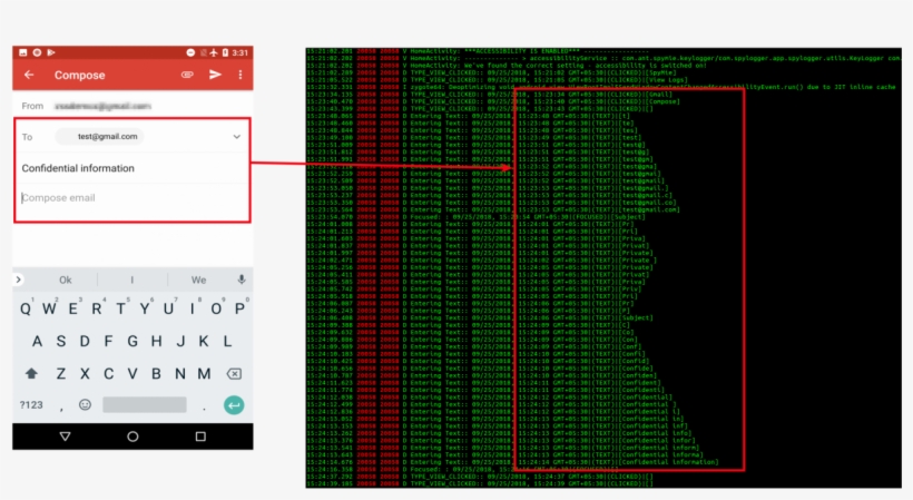 Gmail Logging - Spymie Key Logger, transparent png download