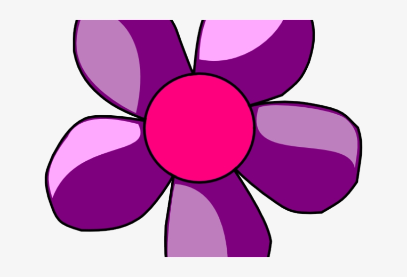 Purple Rose Clipart - Blue Colour Flower Clipart, transparent png download