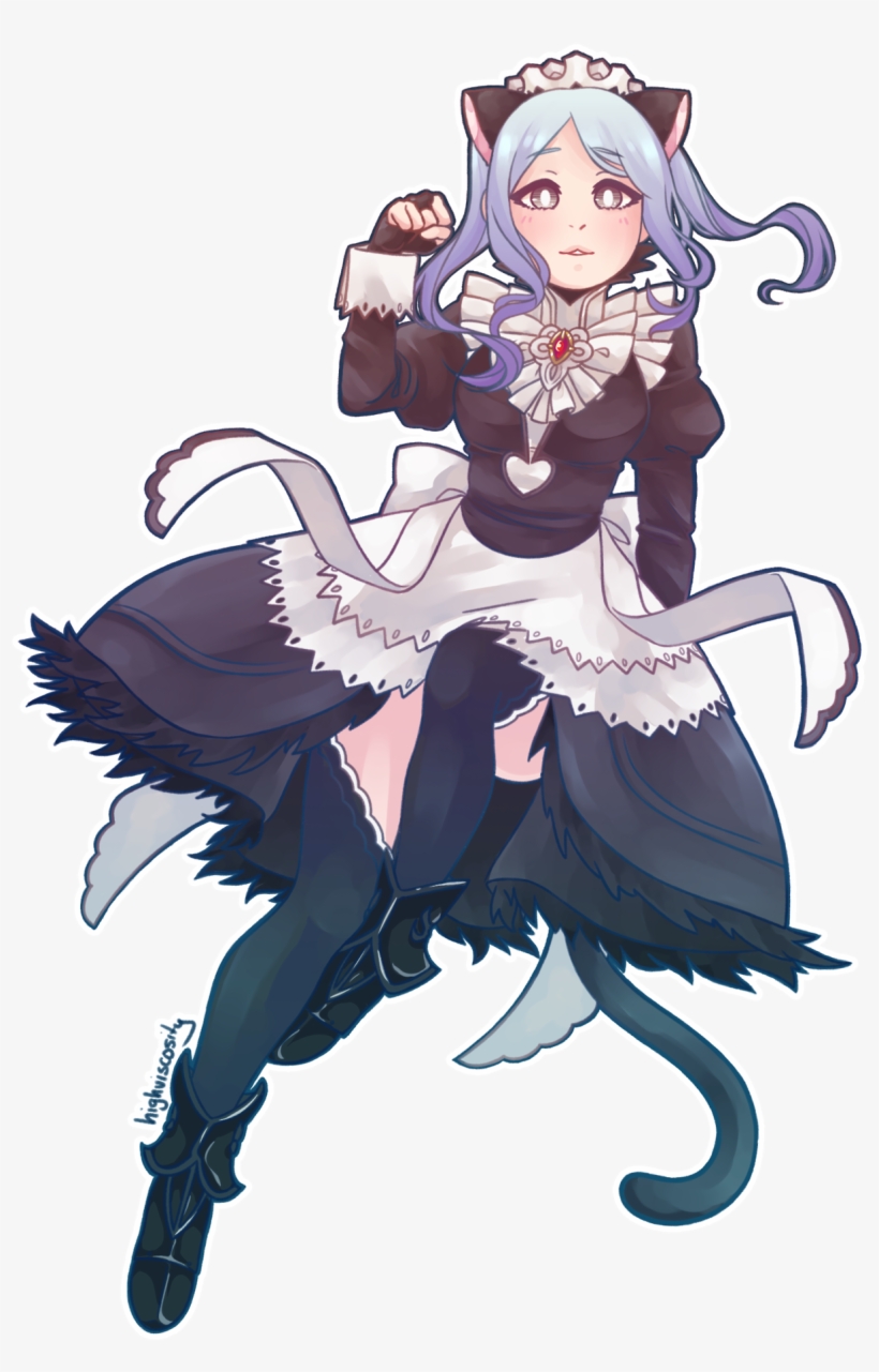 “a Commission Of Flora From Fire Emblem With Cat Ears - Cartoon, transparent png download