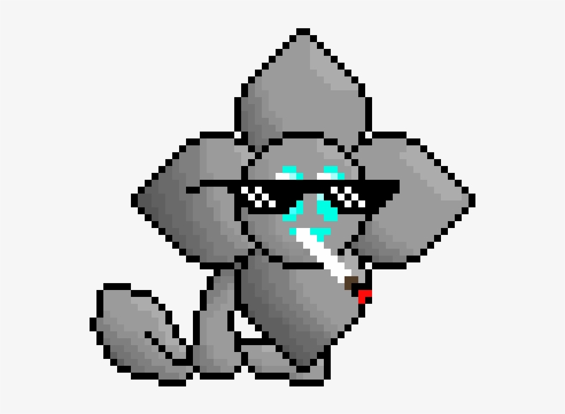Mlg Flowey - 8 Bit Pokemon, transparent png download