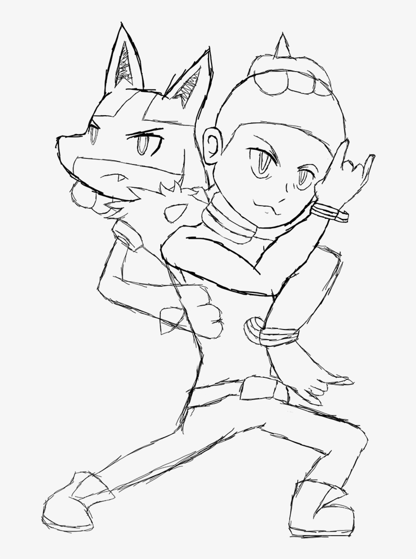 Originally This Came From A Meme, It Was A Sketch Of - Lucario, transparent png download