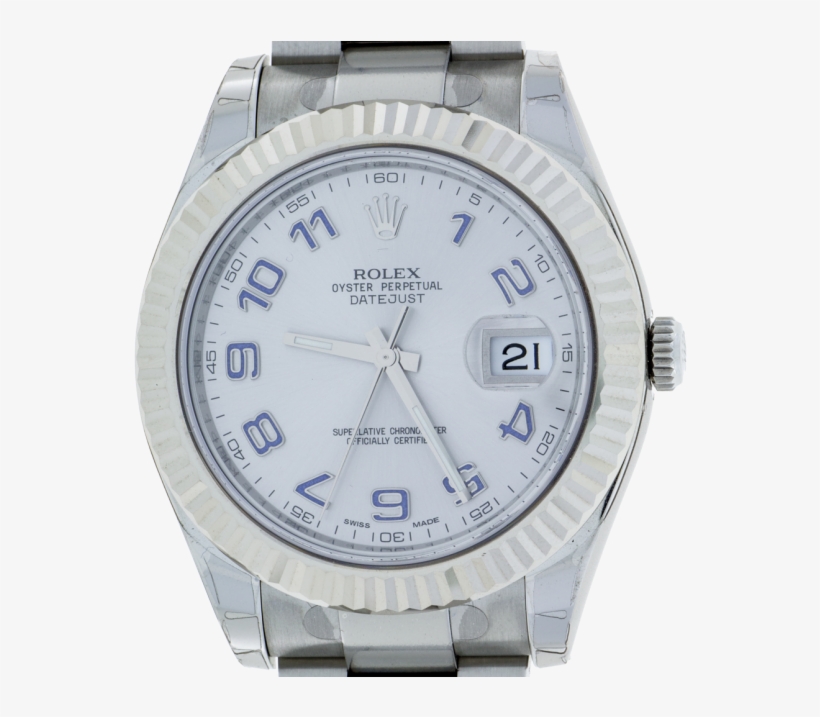 Rolex Oyster Perpetual Datejust Ii - Rolex Datejust Ii 41mm, Grey Dial, 18kt White Gold, transparent png download