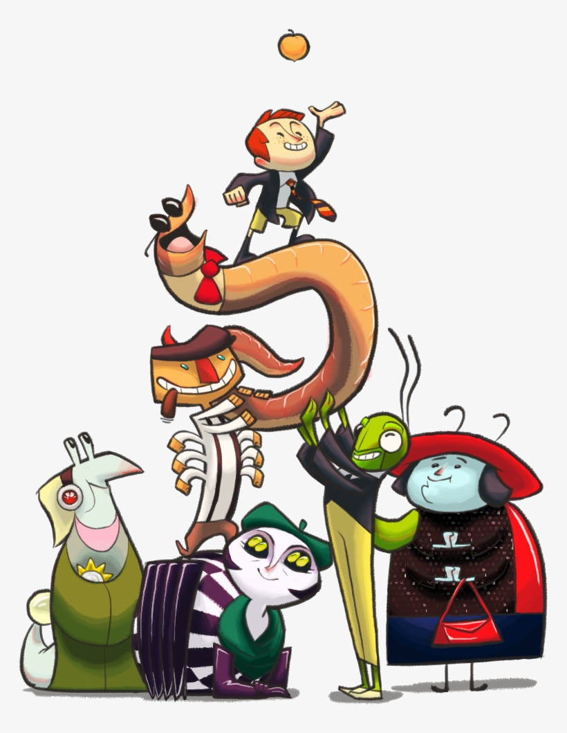 James And The Giant Peach Is Probably One Of The Top - James Y El Melocoton Gigante Personajes, transparent png download