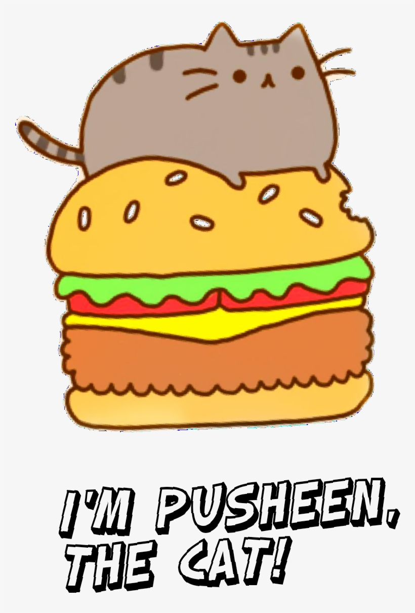 pusheen cheeseburger