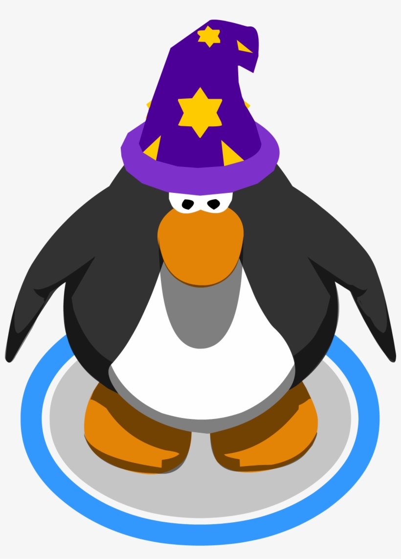 Purple Wizard Hat Ingame - Png Club Penguin Penguins, transparent png download