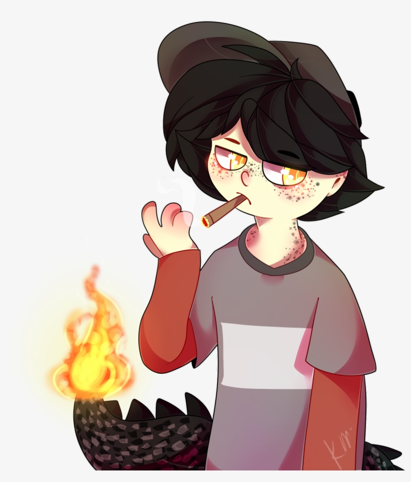 “dark Leafy Heeere~ Got Lazy With The Background So - Cartoon, transparent png download