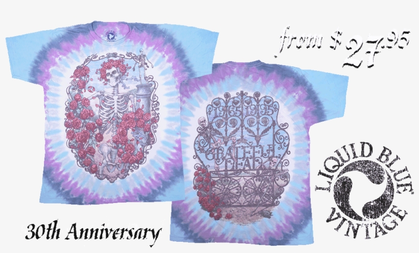 Grateful Dead Vintage Tie Dye T Shirt Tees - Grateful Dead, transparent png download
