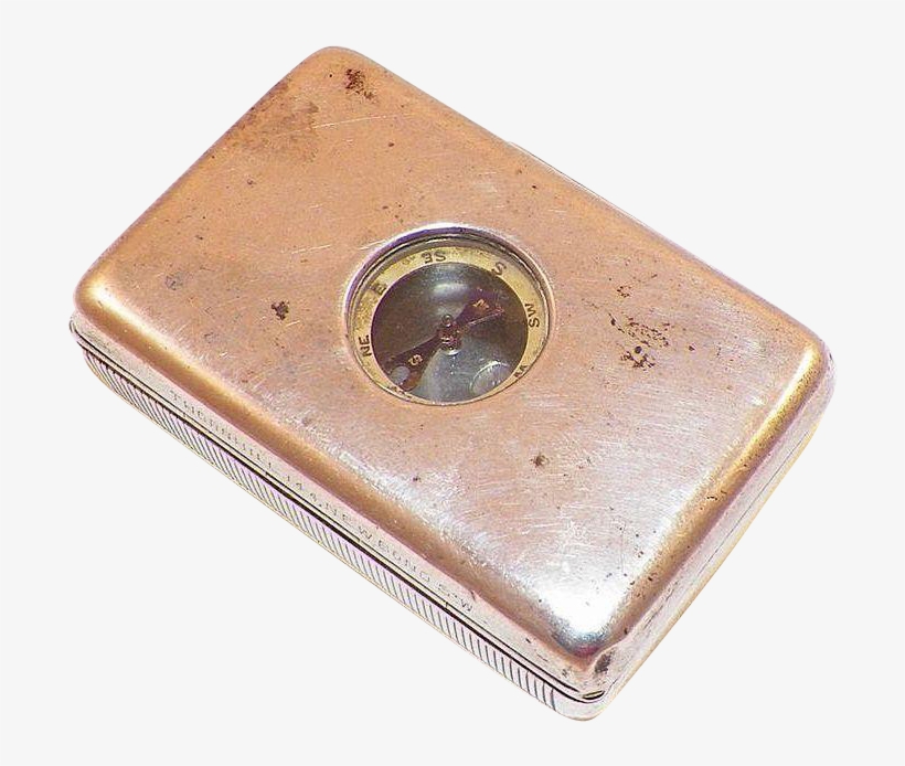 Antique London Sterling Thornhill Snuff Box With Compass - Wallet, transparent png download