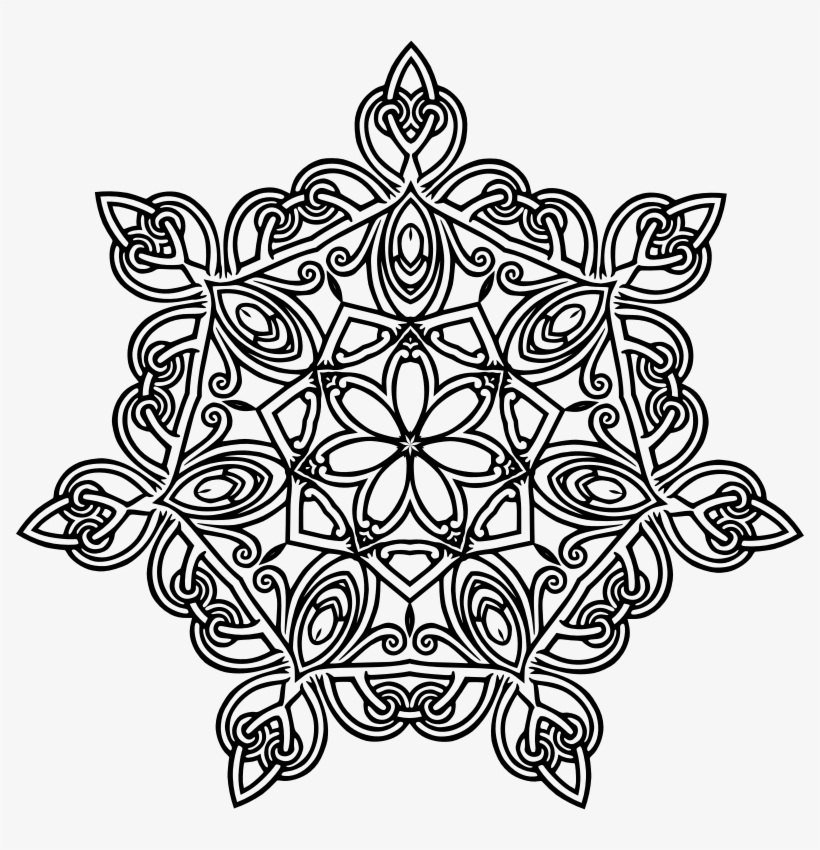 Download Full Size Version Click Here - Floral Geometric Designs, transparent png download