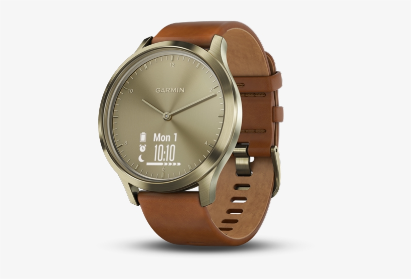 Premium , Gold-gold, Regular - Garmin Vivomove Hr Premium Gold, transparent png download