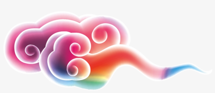 Colorful Clouds Transparent Decorative - 彩雲 Png, transparent png download