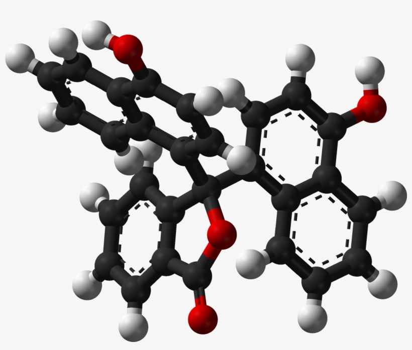 Naphtholphthalein 3d Balls - Molecule, transparent png download