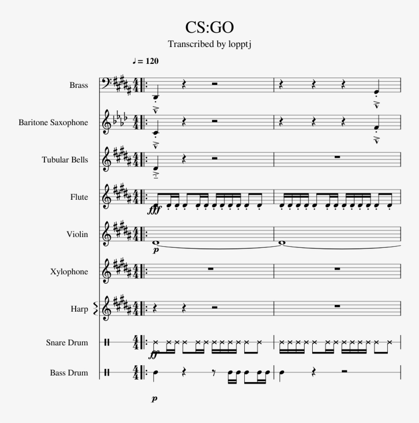 Print - Cs Go Theme Song Piano, transparent png download