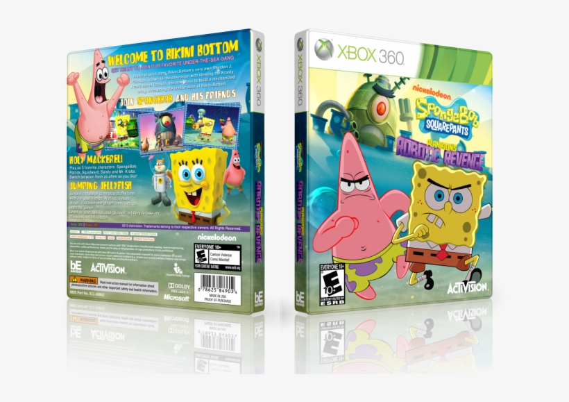 Spongebob S - P - - Plankton's Robotic Revenge Box - Spongebob Squarepants Patrick Star Art 40x30 Framed, transparent png download