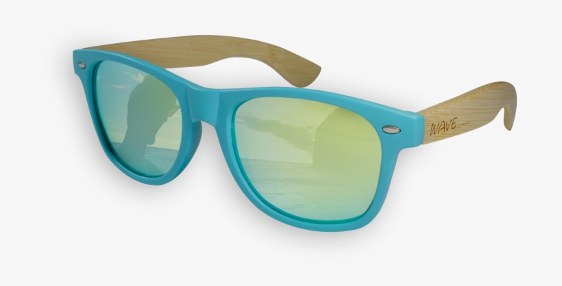 Wave Hawaii Bamboo Sunglasses Twister - Wave Hawaii Bamboo Sunglasses Twister - Mirrored -, transparent png download
