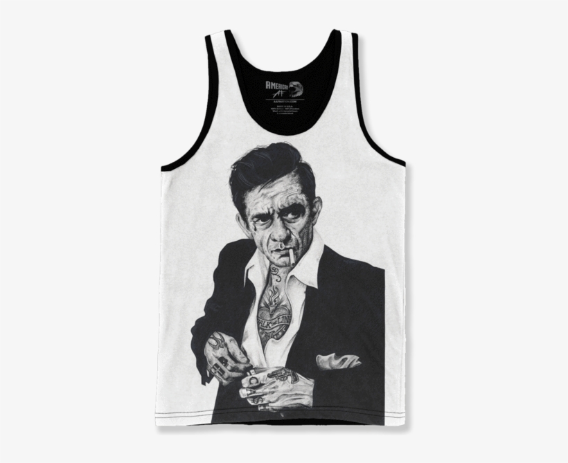 Johnny Cash With A Vest, transparent png download