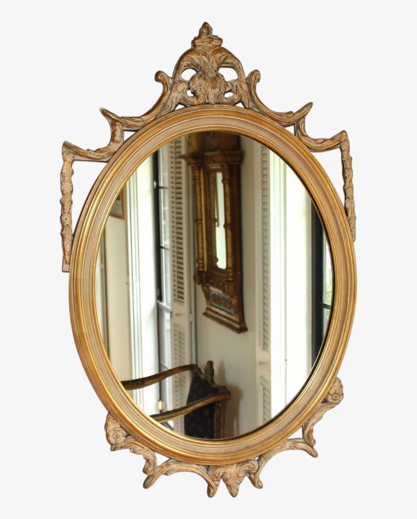 Louis Xvi Style Oval Mirror From Juliet Jones Vintage - Mirror, transparent png download