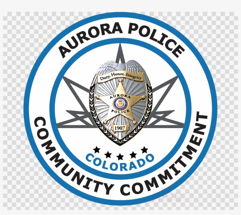 Aurora Police Badge Clipart Aurora Police Department - Aurora Police Badge, transparent png download