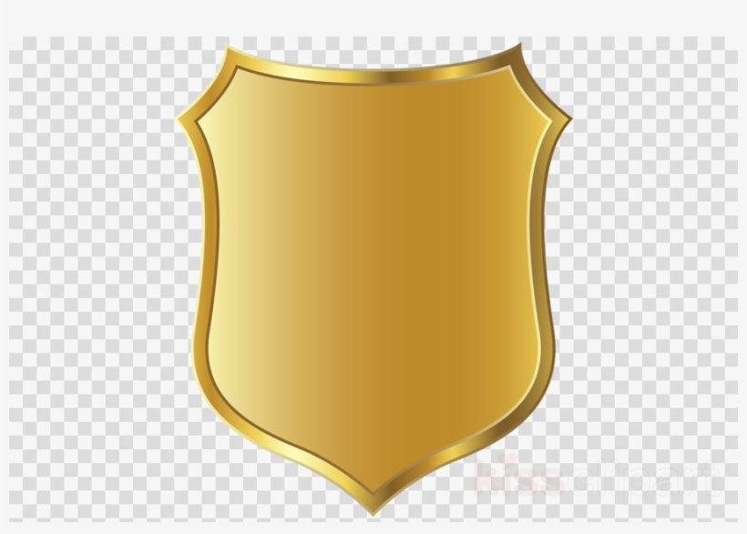 Badge Clipart Badge Police Clip Art - Escudo Dorado Png, transparent png download