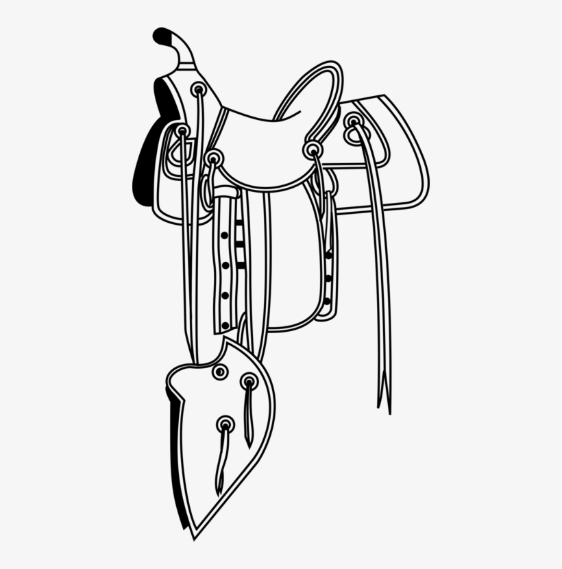 Western Saddle Bridle Horse Cowboy - Western Saddle, transparent png download