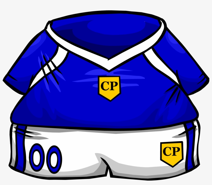 Blue Soccer Jersey Clothing Icon Id 778 - Blue Soccer Jersey Club Penguin, transparent png download