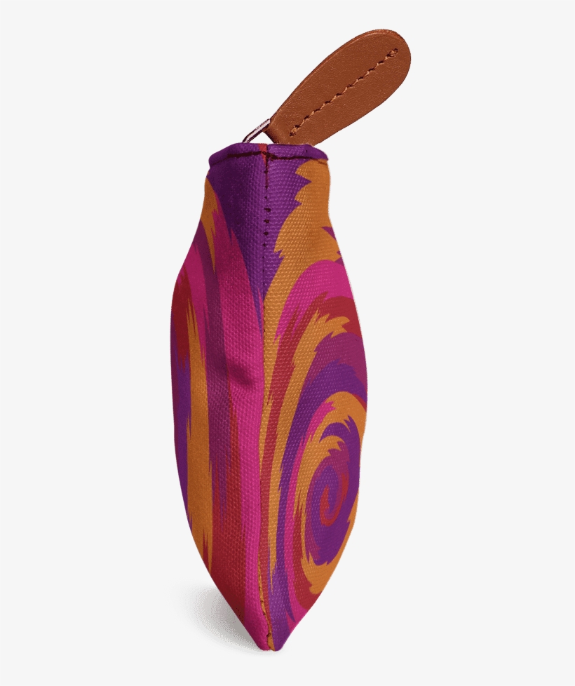 Dailyobjects Purple Swirl Jumbo Stash Pouch Buy Online - Handbag, transparent png download