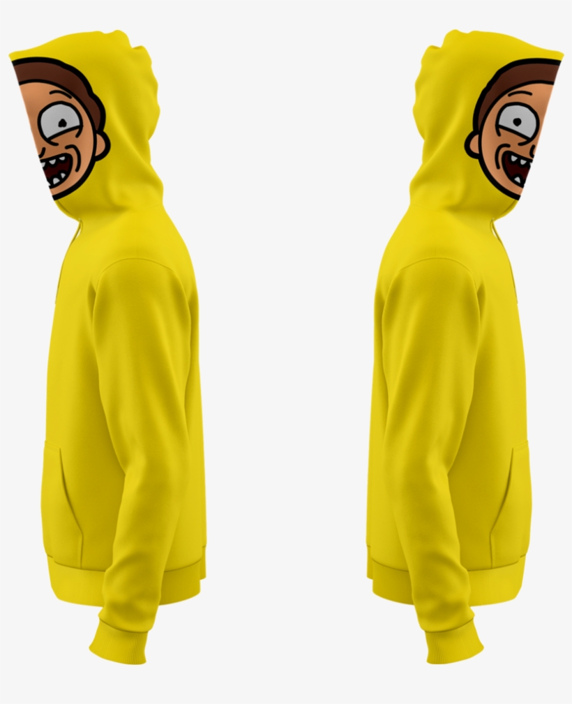 Morty Smith Zip Hoodie - Morty Smith, transparent png download