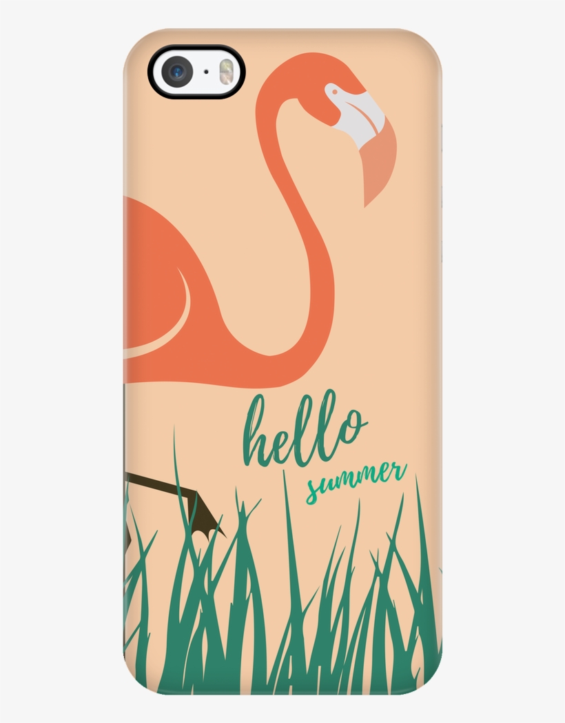 'hello Summer Flamingo' Summer Quotes Iphone Case - Quotation, transparent png download