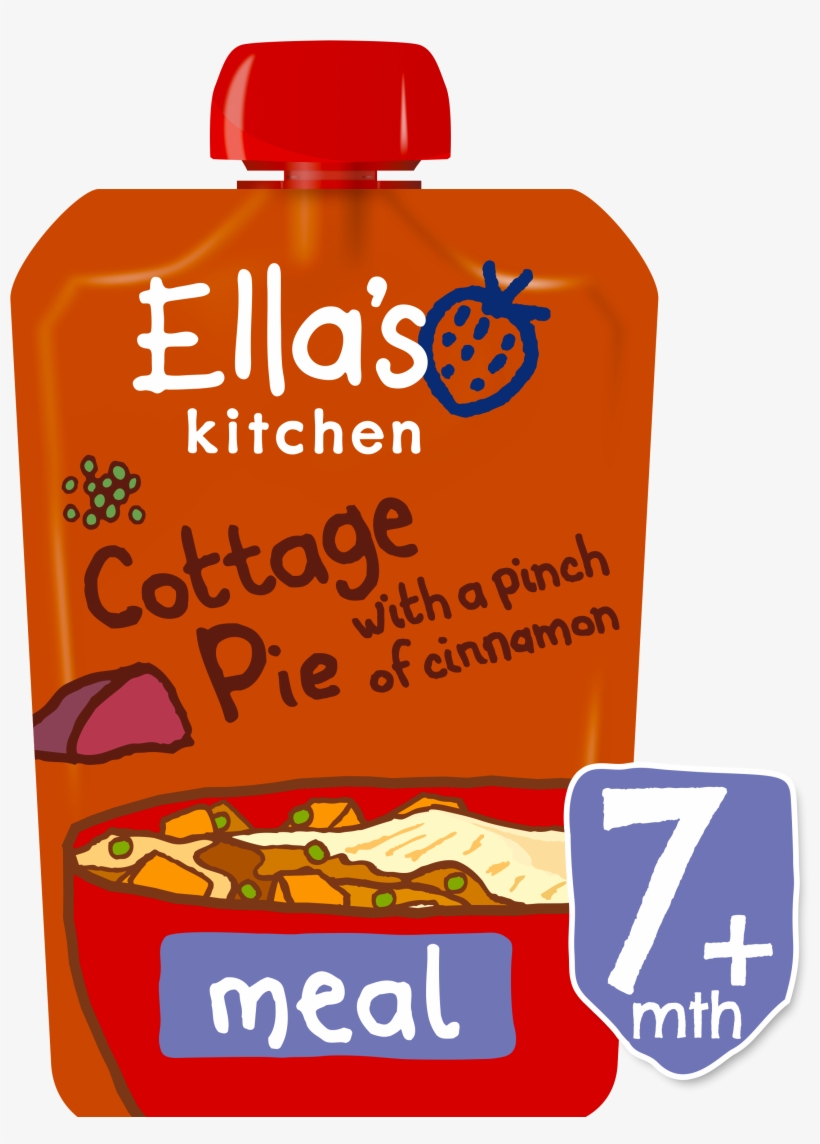Ek355 Pouch Cottage Pie 130g Ft V=1511262478 - Ella's Kitchen Cottage Pie, transparent png download