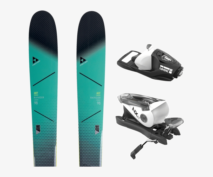 Fischer My Ranger 98 2019 Look Nx 11 B93 Black/white - Look Nx 11 Binding, transparent png download