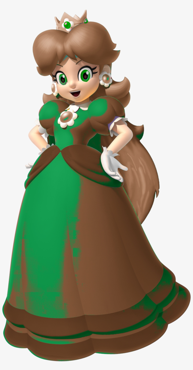 Emerald Princess - Nintendo Amiibo Daisy - Wii U, transparent png download