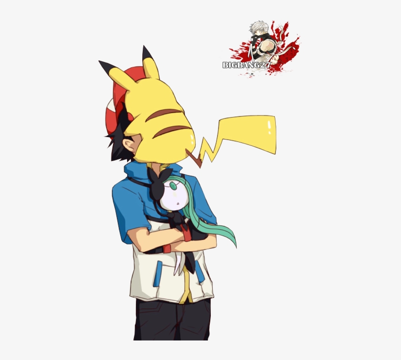 Ash And Pikachu Pokemon Render Png By Bigbang27 D74zckx Pokemon Ash X Meloetta Transparent Png 600x700 Free Download On Nicepng