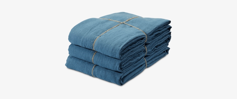 Petrol Blue Pre Washed Linen Flat Sheet 1p, transparent png download