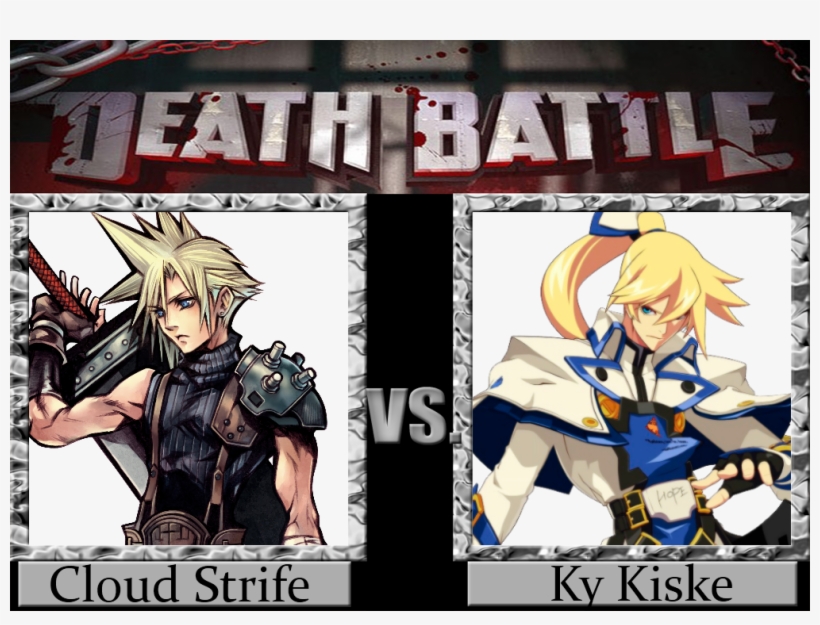Cloud Strife Vs Ky Kiske By Nissangtrfan-d7rqex4 - Death Battle Leon S Kennedy, transparent png download