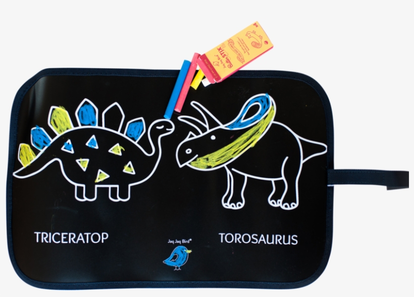 Chalk Color & Doodle Mat - Jaq Jaq Bird Chalk Color & Doodle Mat - Dinosaurs, transparent png download