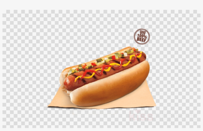 Burger King Classic Dog Clipart Hot Dog Hamburger Chili - Car Peugeot Clipart, transparent png download