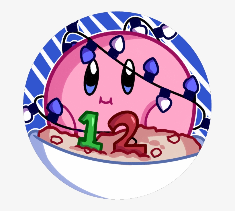 1 2 O-oatmeal Kirby Is A Pink Guy - Oatmeal, transparent png download
