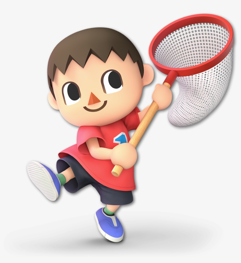 14/16 Villager, Mega Man, Wii Fit Trainer, And Little - Super Smash Bros Ultimate Villager, transparent png download