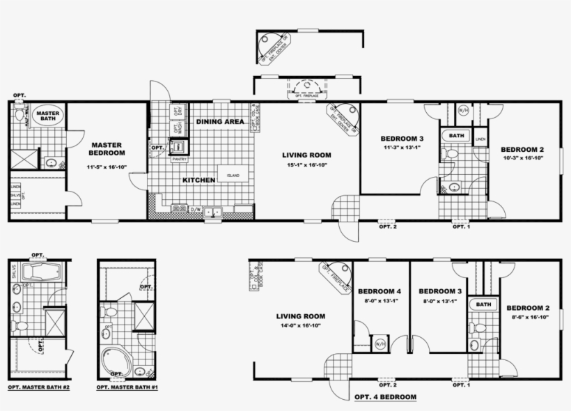 The The Bigfoot Floor Plan - Floor Plan, transparent png download