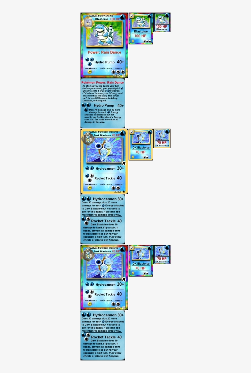 #009 Blastoise - Pokemon Dark Blastoise - Team Rocket - 20 Toy, transparent png download