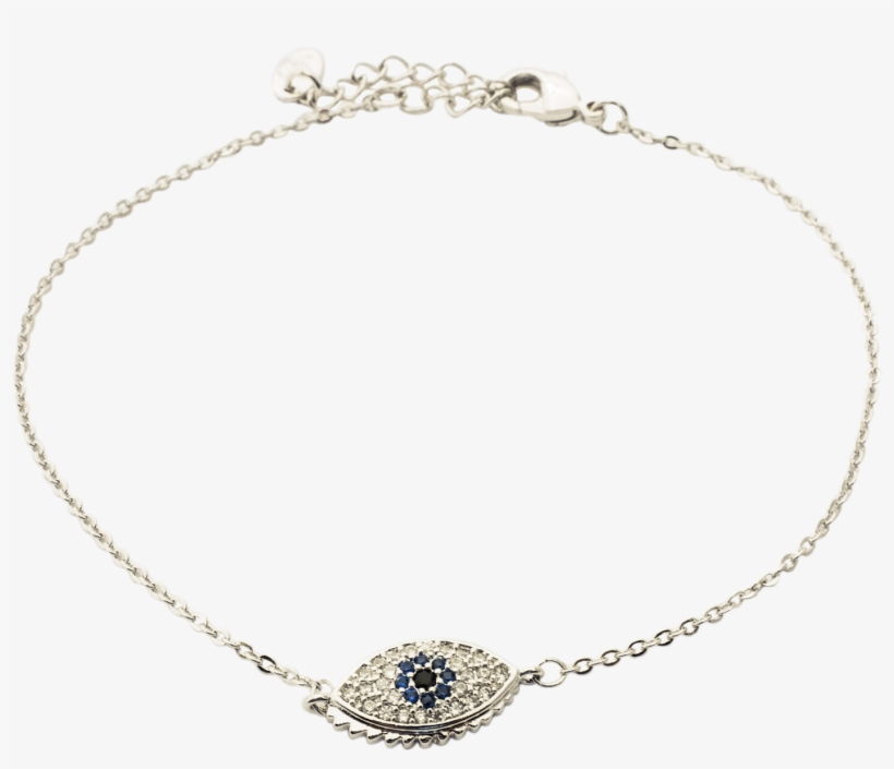 Evil Eye Pendant Chain Bracelet - Chain, transparent png download