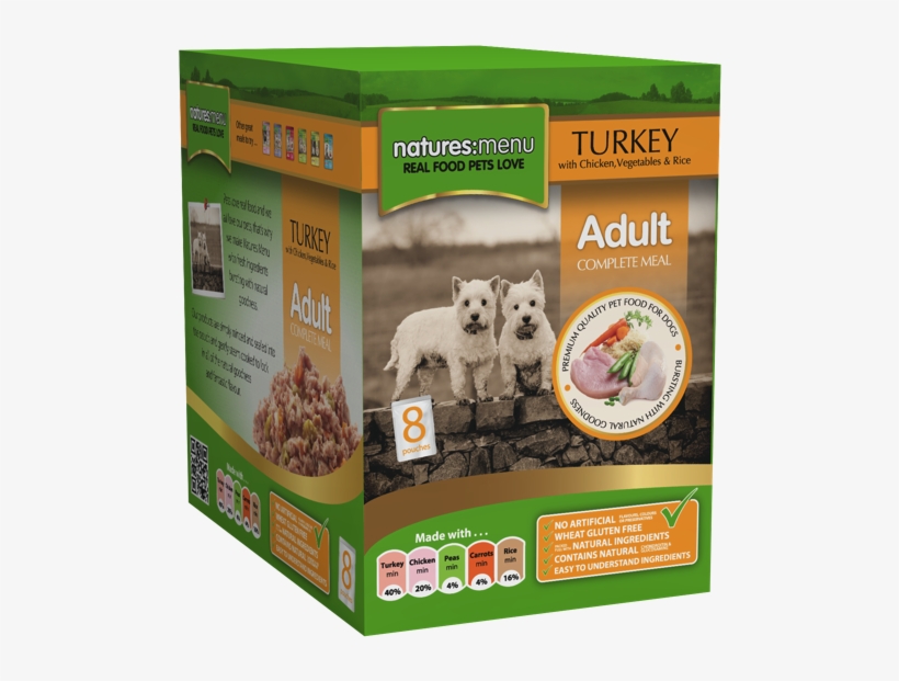 Natures Menu 8 Pack - Natures Menu - Adult Dog Pouch Multipack 300g, transparent png download