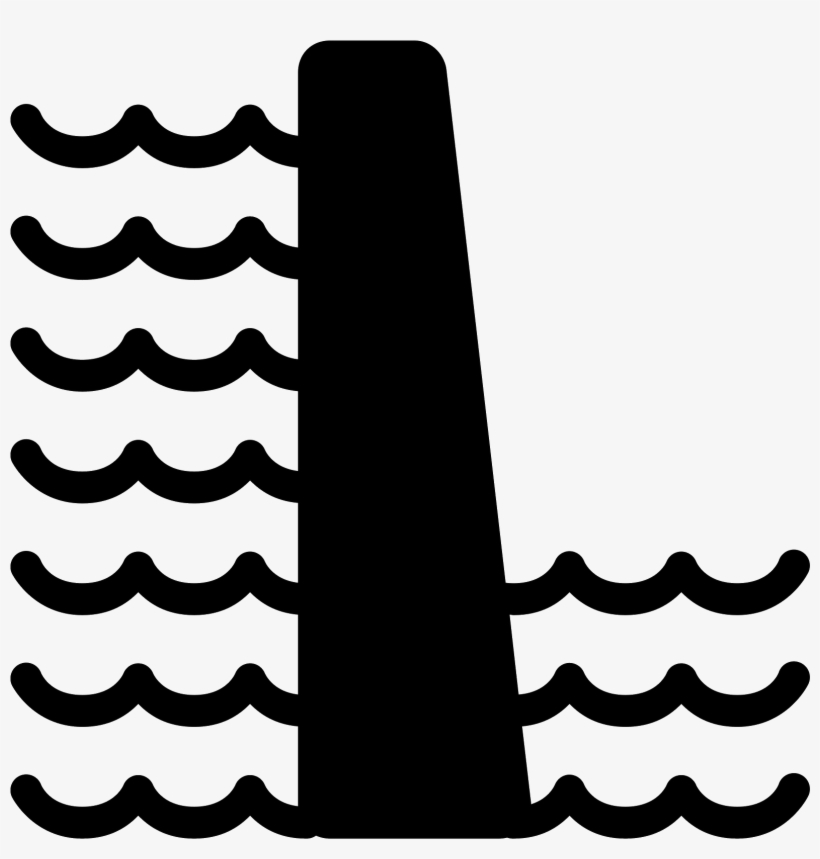 This Is An Image Of Two Sets Of Wavy Lines With A - Hydroelectricity, transparent png download