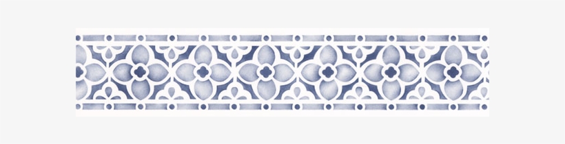 Border Stencils Flower - Stencil, transparent png download