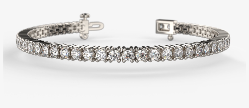 Round Diamond Straight Line Bracelet - Bangle, transparent png download