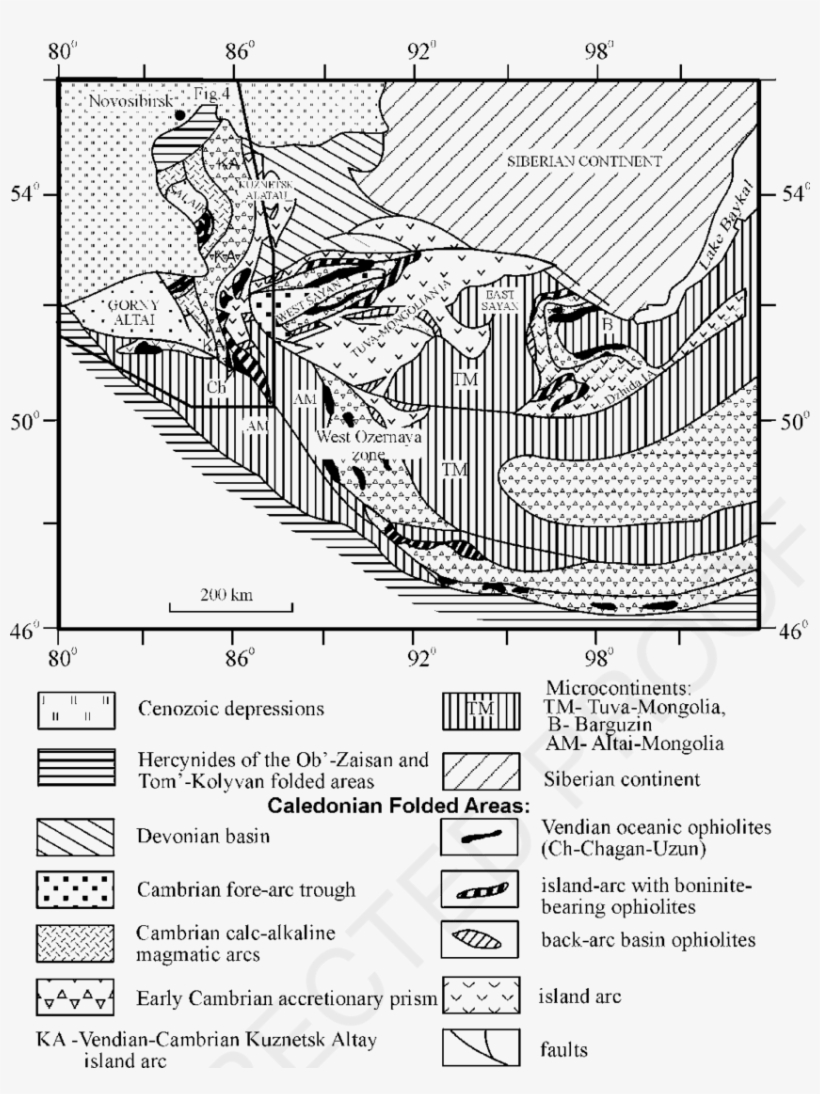 The Vendian-cambrian Island Arc Fragments In The Framework - Continent, transparent png download