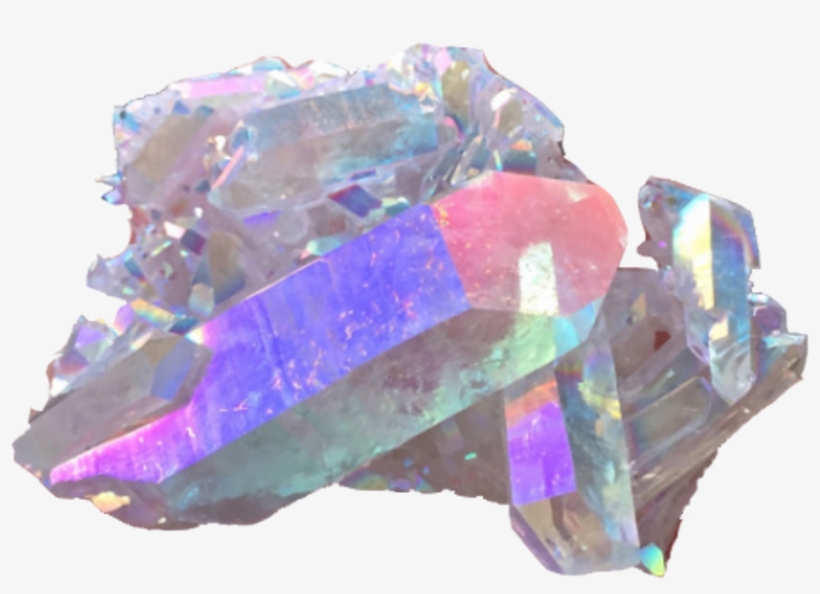 Crystal Holographic Grunge Tumblr Pale Png Pngedit - Metal Coated Crystal, transparent png download